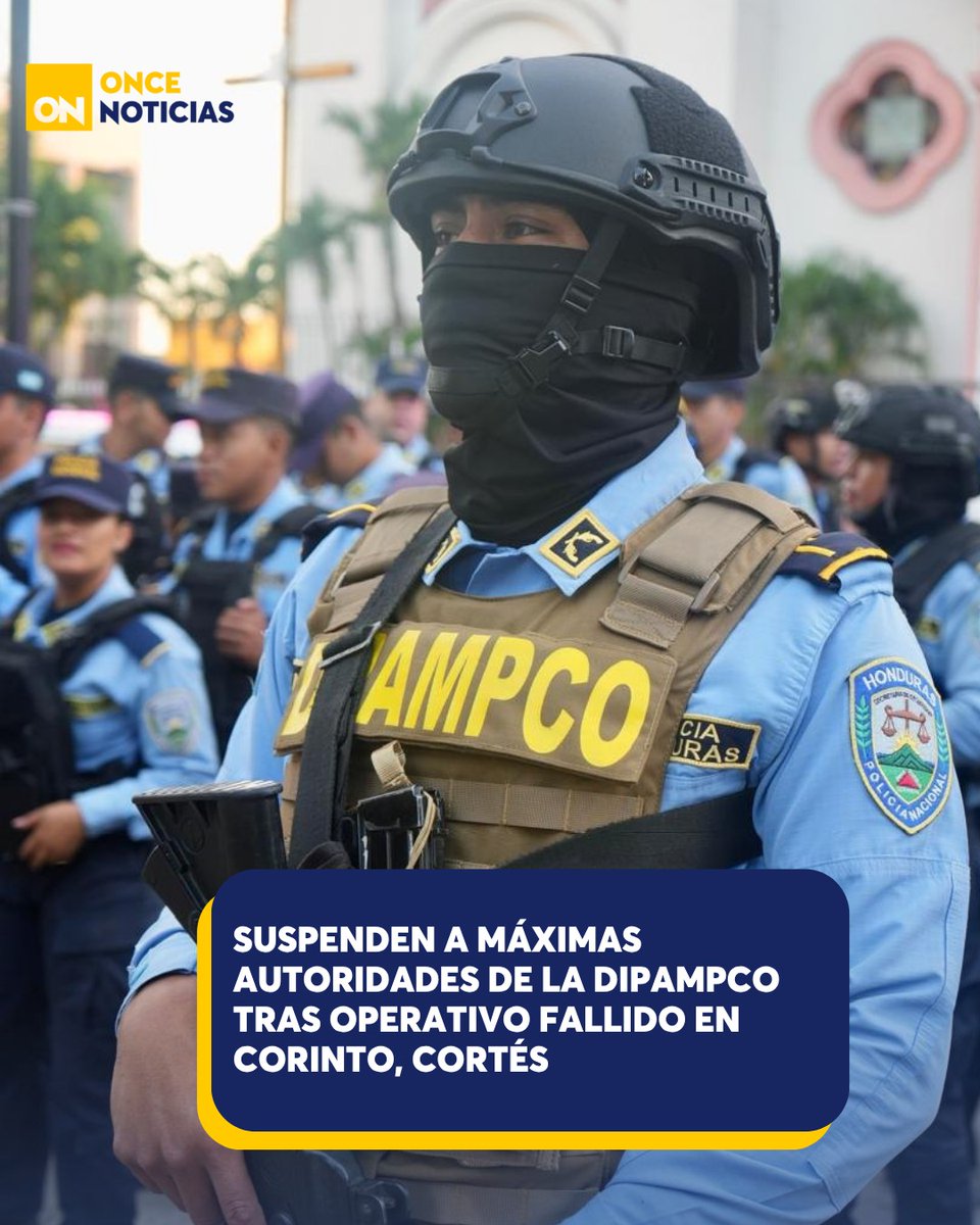 11_Noticias's tweet photo. 🚨🇭🇳 Suspenden al director, subdirector y jefe de operaciones de la Dipampco tras el fallido operativo en Corinto, Cortés, donde cinco agentes fueron emboscados y ejecutados.
https://t.co/6vsXXNdHpe
#Dipamco #Corinto #Cortés #Suspensión #Autoridades #MinisteriodeSeguridad https://t.co/ylwhNLQMhm