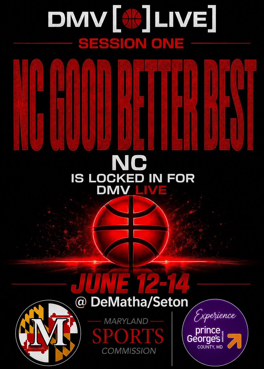 NCGBBA's tweet photo. NC Good Better Best Academy National Boys at  DMV Live Session 1 June 12-14, 2026 @DMVHoopsLive
@icoach_iq https://t.co/NjFDiYgyFb
