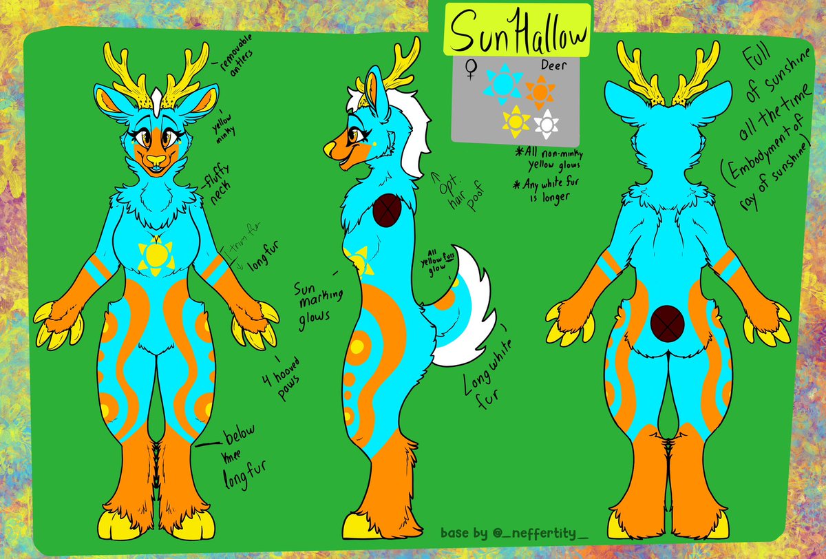 sunhallowsuits's tweet photo. Fursuit art ref vs the fursuit!!

Tori Ref and suit by me!!
Base for sun by neffertity, coloring by me and suit by me!
Tori fullsuit will be in the works shortly https://t.co/zyANQyBYiy