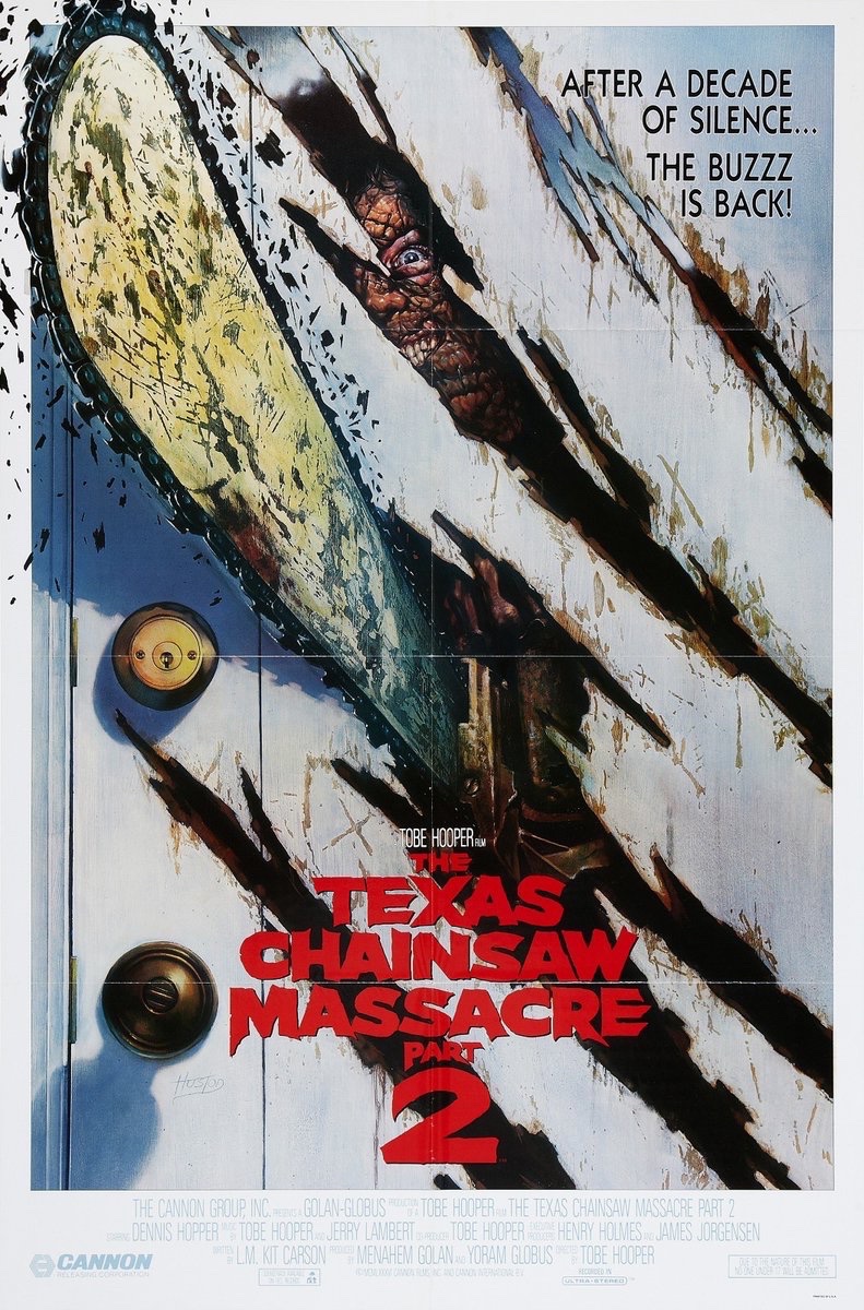 EugWSerra's tweet photo. On August 22, 1986, The Texas Chainsaw Massacre 2 buzzed into theaters! #TheTexasChainsawMassacre2 #TobeHooper #TomSavini #Leatherface #BillJohnson #ChopTop #BillMoseley #VanitaStretchBrock #CarolineWilliams #LeftyEnright #DennisHopper #JimSiedow https://t.co/MFhLCds9X6