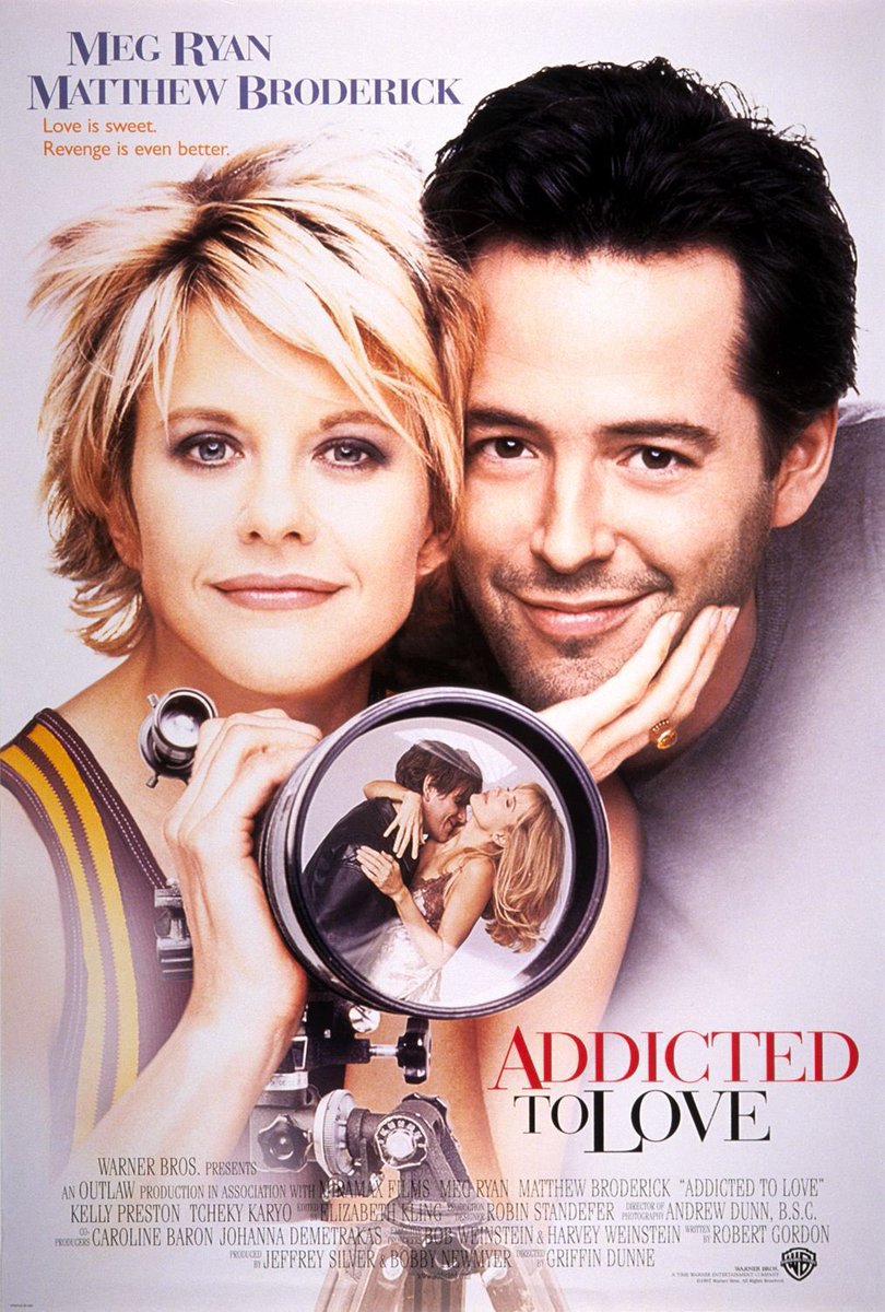 FilmNewsNos's tweet photo. 🎬MOVIE HISTORY: 29 years ago today, May 23, 1997, the movie 'Addicted to Love' opened in theaters!
#MegRyan #MatthewBroderick #KellyPreston #TchekyKaryo #MaureenStapleton #RemakRamsay #LeeWilkof #DominickDunne #LarryPine #DanielDaeKim #BillTimoney #GriffinDunne https://t.co/eZGxpP1Ojn