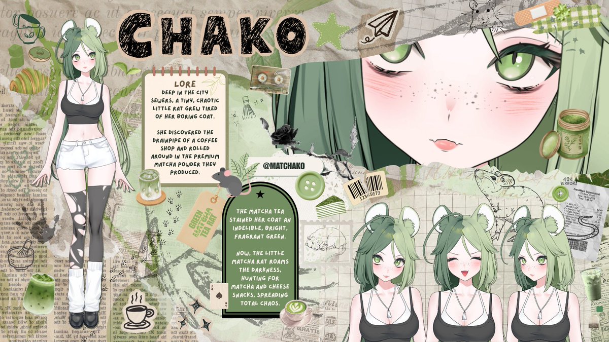 Matchako 🍵 Matcha Rat Vtuber tweet media