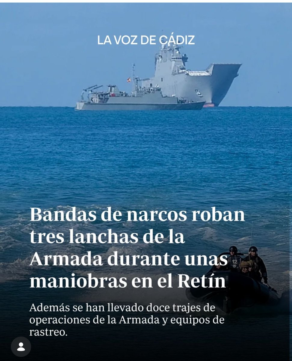 ferranbarber's tweet photo. España ha pasado de vigilar el Estrecho a montarles un Decathlon anfibio al narco. Solo faltó que al irse les sellaran el ticket del parking y les dijeran: “gracias por confiar en Defensa”. La próxima maniobra la puede dirigir Amazon Logistics. 👇https://t.co/jwaaMLBFfg https://t.co/DwH0zmhGU1