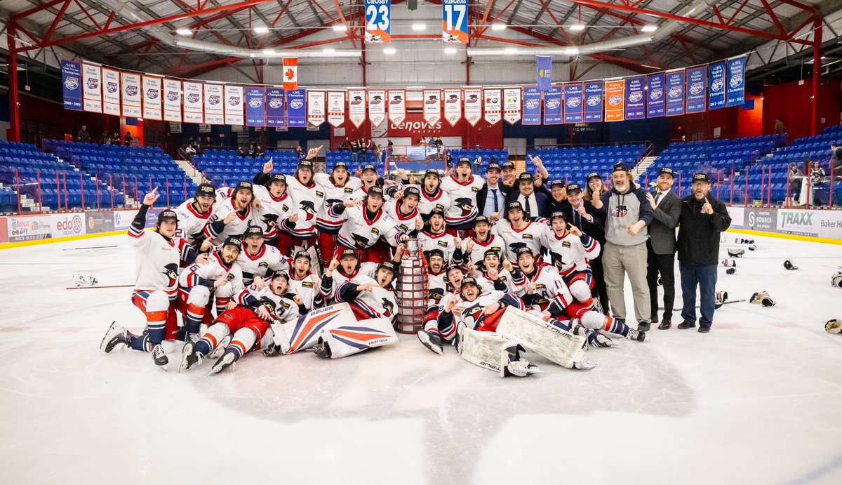 SajinovicK's tweet photo. Back to Back BCHL Champs! What a memorable season! Thank you to all those who have supported me in this journey! #WinnersWin https://t.co/3RwBRz5pT0