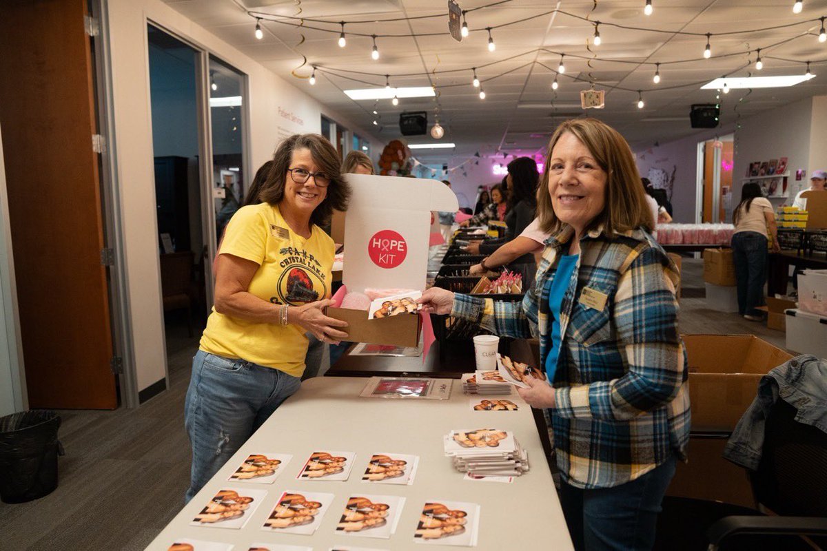 NBCF's tweet photo. 3,000 HOPE Kits packed! 💗 Thank you to everyone who joined us earlier this month for our HOPE Kit Community Packing Party. We had a great time seeing everyone come together to support those facing breast cancer. Huge thank you to our partners who contributed items to these HOPE Kits: @crownpack, Amerisource Custom Packaging, @tradmedicinals, @Aveneusa, @Natural_Life, @swiglife, Madame Madeline Lashes, @myearthbreeze, @DrDansLipBalm, Prime Prometics, @remedynails, Happy Curves, Lemonhead