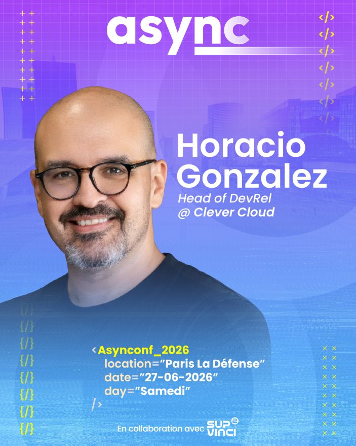AsynConfEvent's tweet photo. Speaker à l'Asynconf - @LostInBrittany (@clever_cloud )

📅 Samedi 27 juin 2026 
📍 Paris la defense (chez @supdevinci  ) 
"Votre architecture cloud est en réalité un organigramme"

Plus d'informations et billeterie 👉 https://t.co/ho0JYrCPVT

#savethedate #cloud #talk https://t.co/BOxsoGxFEt