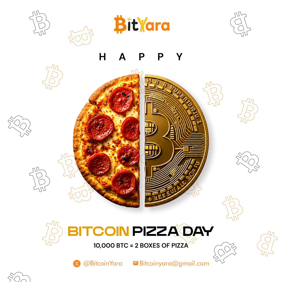 BitcoinYara's tweet photo. A slice of pizza sparked a global revolution. 🌍🍕
    Here’s to Bitcoin, bold ideas, and the future of digital finance. Happy Bitcoin Pizza Day! https://t.co/abJ0djo5Wb
