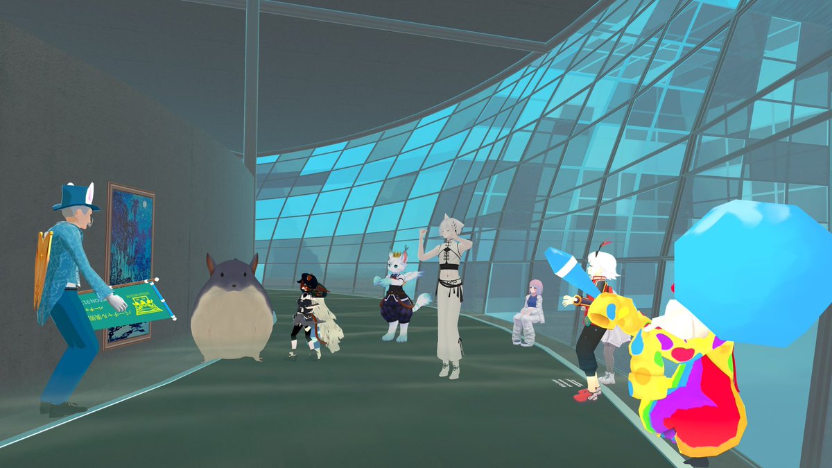 VR_yoshiya448's tweet photo. 昨夜の #WESONMUSEUM のツアーは絵の作者さんの植村先生がいなかったので
#ARTLINK の主力メンバーと一緒に好き放題言ってまわるツアーでした。途中パラオ🇵🇼からの植村氏や大将さんの VRChatログインがあって楽しかったぁ😍来週はパラオのお土産話しが聞けそう❣️
#美術 #ART #VRChat https://t.co/mPGDqqVFSz