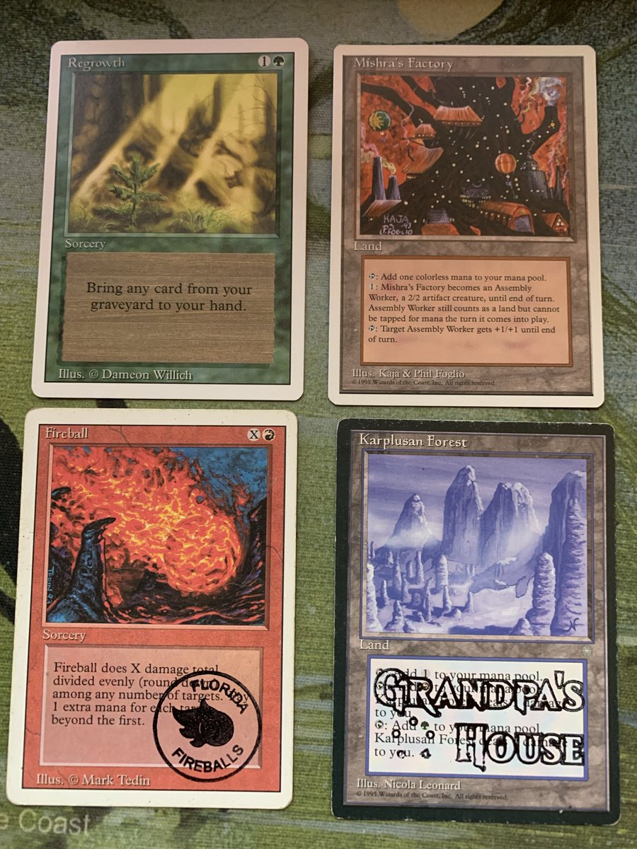 SamuraiFunn's tweet photo. Amazing throw-ins with today’s #mailday from @TradeMagic_gg . No idea what Grandpa’s House is but this forest is going straight into Triple A https://t.co/Km01aFswgX
