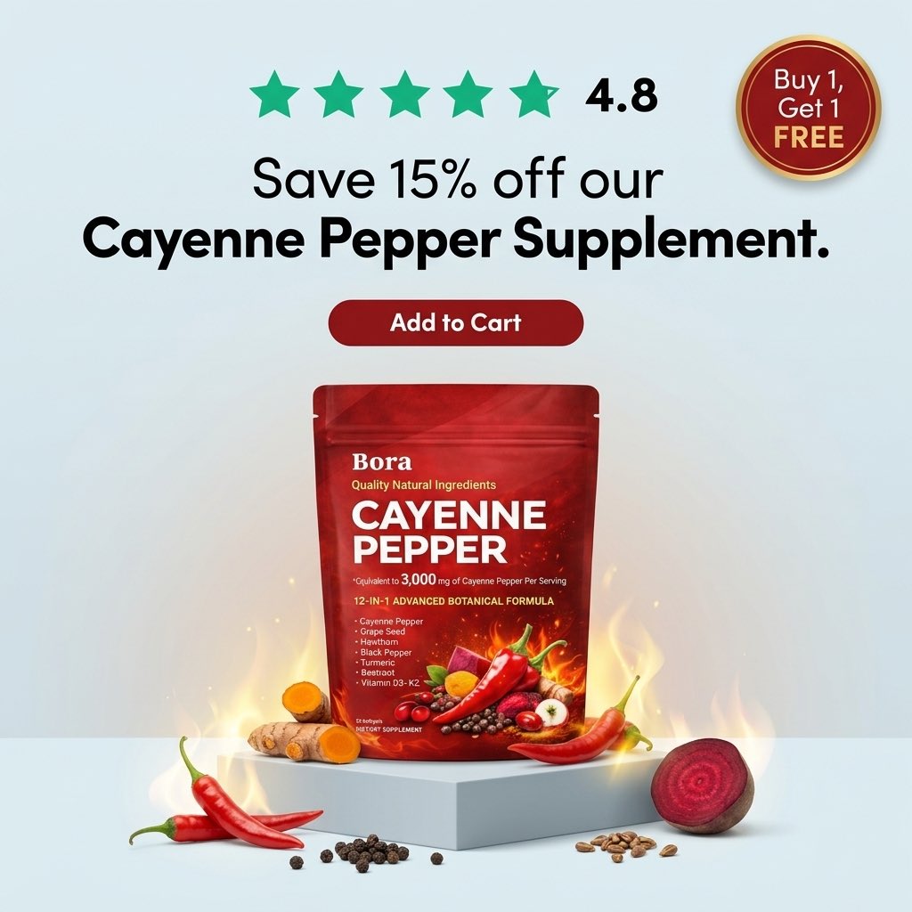 Matthew_replo's tweet photo. High converting static I designed for Bora Cayenne Supplement product
#static #Shopify #ecommere #tiktokads https://t.co/NA38w6mqWr