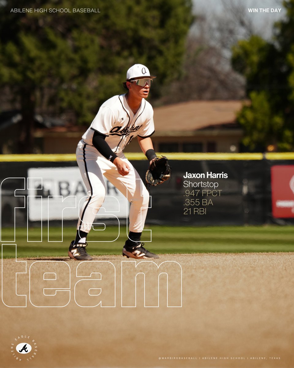 WarbirdBaseball's tweet photo. 2026 District 4-5A

First Team All-District

Jaxon Harris | SS | 10

#WTD | #EagleBaseball⚾️ https://t.co/PR8kYAu865