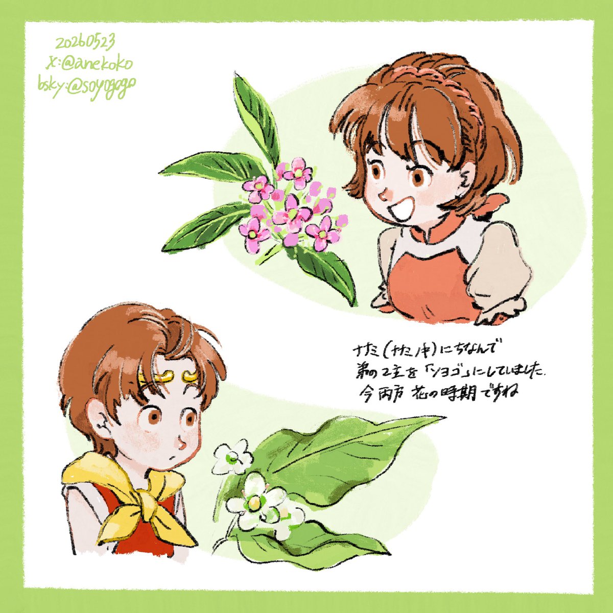 ナナミとソヨゴ 