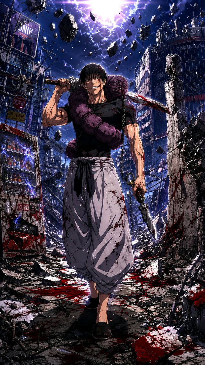 Deelaw_17's tweet photo. Toji Fushiguro 🔥 https://t.co/XScXxGAdKY