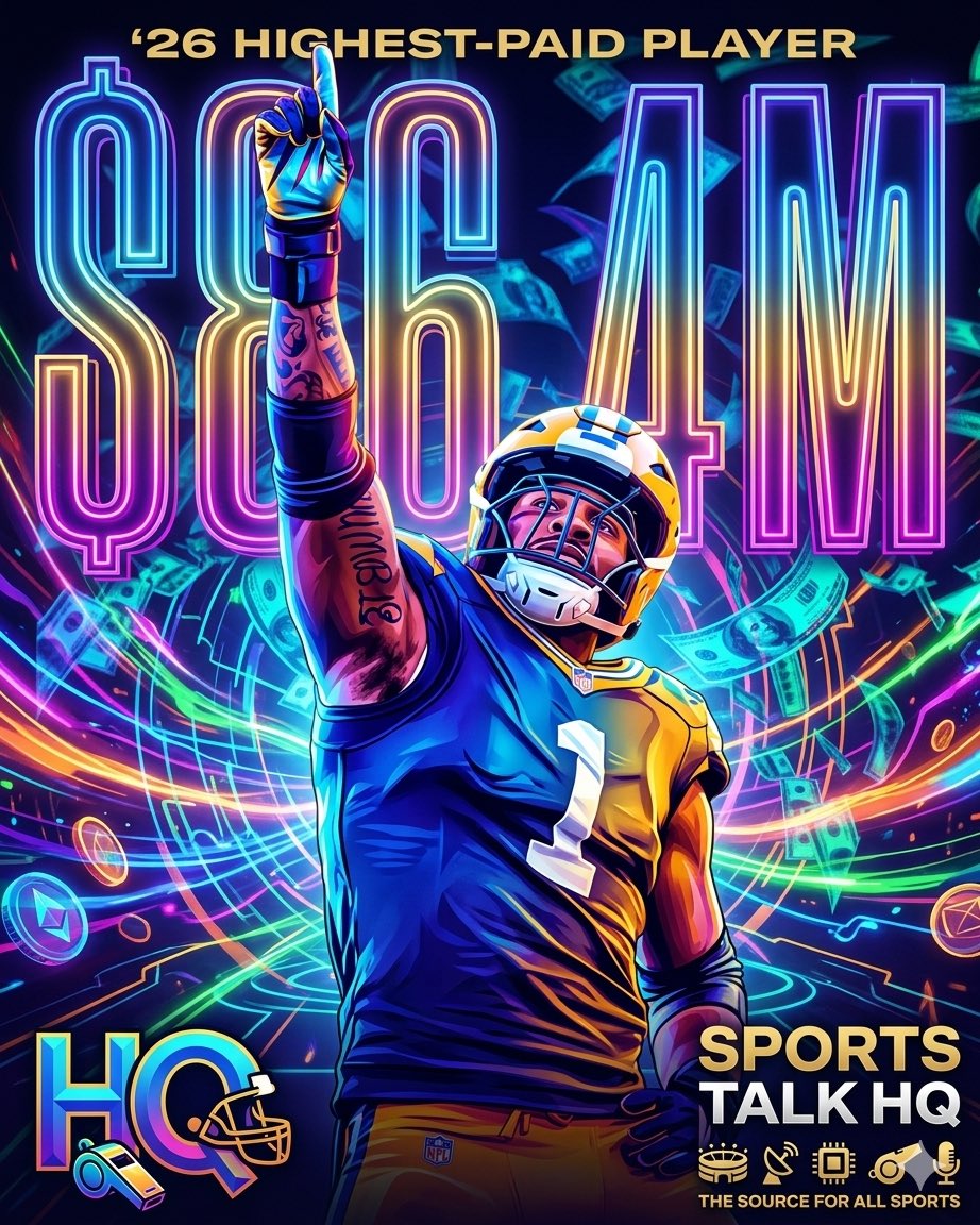 RoyaleFigurez's tweet photo. THE HIGHEST-PAID MAN IN FOOTBALL. 💸🔥
Move over, Patrick Mahomes. There’s a new financial king in the NFL, and he’s rocking Green and Gold.
Green Bay Packers star DE Micah Parsons has officially claimed the #1 spot on Forbes’ Highest-Paid NFL Players list for 2026, pulling in a staggering $86.4M this year alone! 💰
How’d he do it?

 📝 The Mega-Deal: A blockbuster 4-year, $188M contract extension with the Packers ($120M fully guaranteed).

 👟 The Brands: Massive endorsement power, led by a heavy-hitting partnership with Adidas.

 🎙️ The Media Empire: At just 26, he’s securing the future as President of B/R Gridiron and crushing the media game with his own podcast, alongside brand deals with names like Jams PB&J.

The transition from dominant defender to global sports icon is complete. Parsons isn't just rushing quarterbacks anymore—he's building an absolute empire.

What do you think, nation? Is Parsons worth every single penny of that $86.4M? Drop your thoughts below! 👇

#SportsTalkHQ #NFL #MicahParsons #Packers #GoPackGo #GreenBayPackers #NFLContracts #SportsBusiness