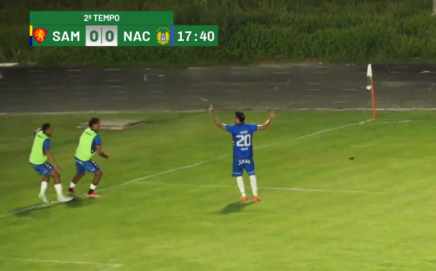 thebarezao's tweet photo. Caio Mancha abre o placar para o Nacional contra o GAS-RR https://t.co/2IGakR7hLc