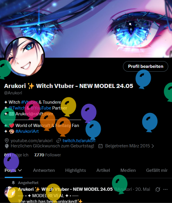 Arukori ✨ Witch Vtuber - NEW MODEL 24.05 tweet media