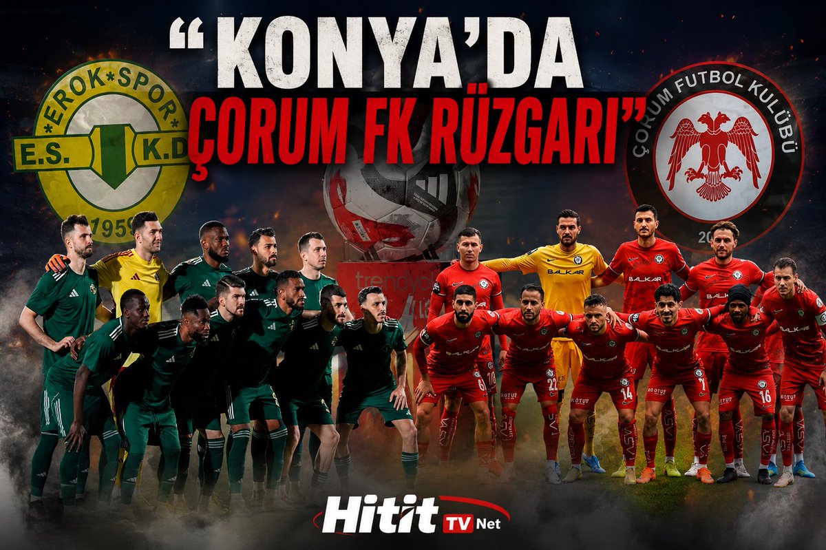 HitittvNet's tweet photo. 🇹🇷 https://t.co/GSpUezghjQ
https://t.co/53fOgTzBhl
☑️KONYA’DA TARİH GECESİ
ÇORUM FK SÜPER LİG İÇİN SAHAYA ÇIKIYOR
@EsenlerErokspor @corumfk
#ÇorumFK #ArcaÇorumFK #SüperLig #PlayOffFinali #Erokspor #Trendyol1Lig https://t.co/S796Rjb1y2