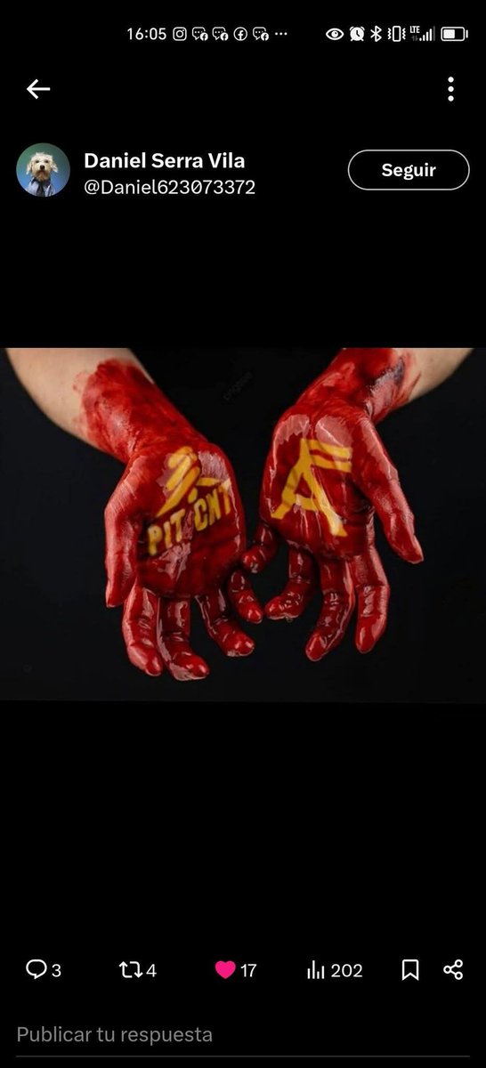 Cristin7329269's tweet photo. @camboue EL FA tiene las manos manchadas de sangre del pueblo! https://t.co/4Ho1ja6Gci