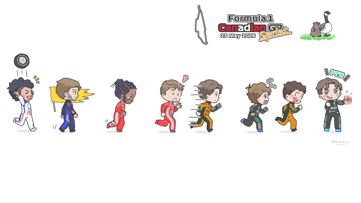 drawnfuzzy's tweet photo. Canadian GP sprint! https://t.co/IEorIcEHX2