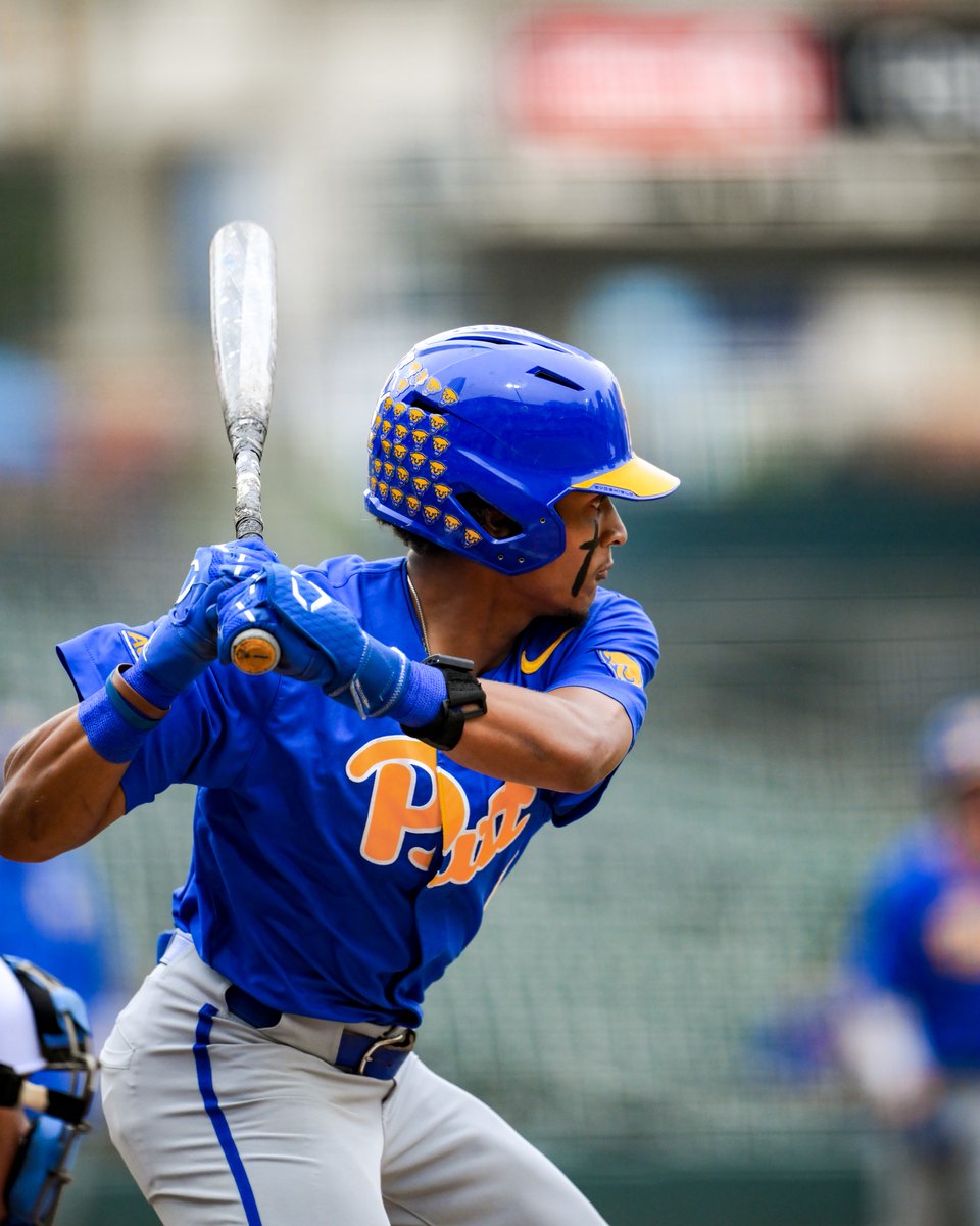 Pitt_BASE's tweet photo. Trey drives in another run on an RBI single 👊

10-20, 3 HR, 13 RBI

Tied for the most RBI in an ACC Baseball Championship 🧊🔥 https://t.co/MFmVkqdk4Q