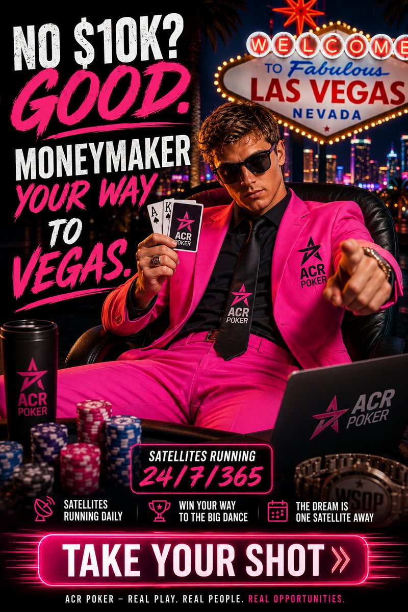 OctuneOfficial's tweet photo. Gunshots at the White House? The entire timeline just hit DEFCON 1. Meanwhile I’m over here trying to survive a WSOP buy-in and turn satellites into Vegas money.  https://t.co/dOf5sgcg89

For the record, I do not have $10,000 casually lying around for a WSOP seat.

So yes, I’m taking the Moneymaker route like a responsible adult with questionable judgment.

Satellite grind starts here:
https://t.co/dOf5sgcg89
#Breaking #ABC #BreakingNews