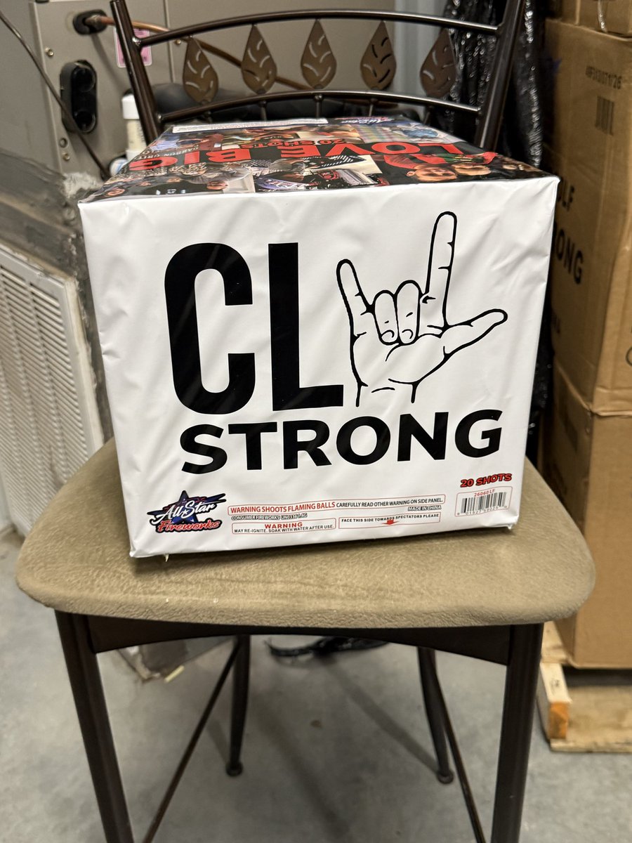 ClStrongFND's tweet photo. Connor Luke has his very own firework now. Stop by All Star Fireworks in Calhoun, GA to pick one up. Each one sold has a percentage donated to the foundation! 🤟 https://t.co/acINFAKBej