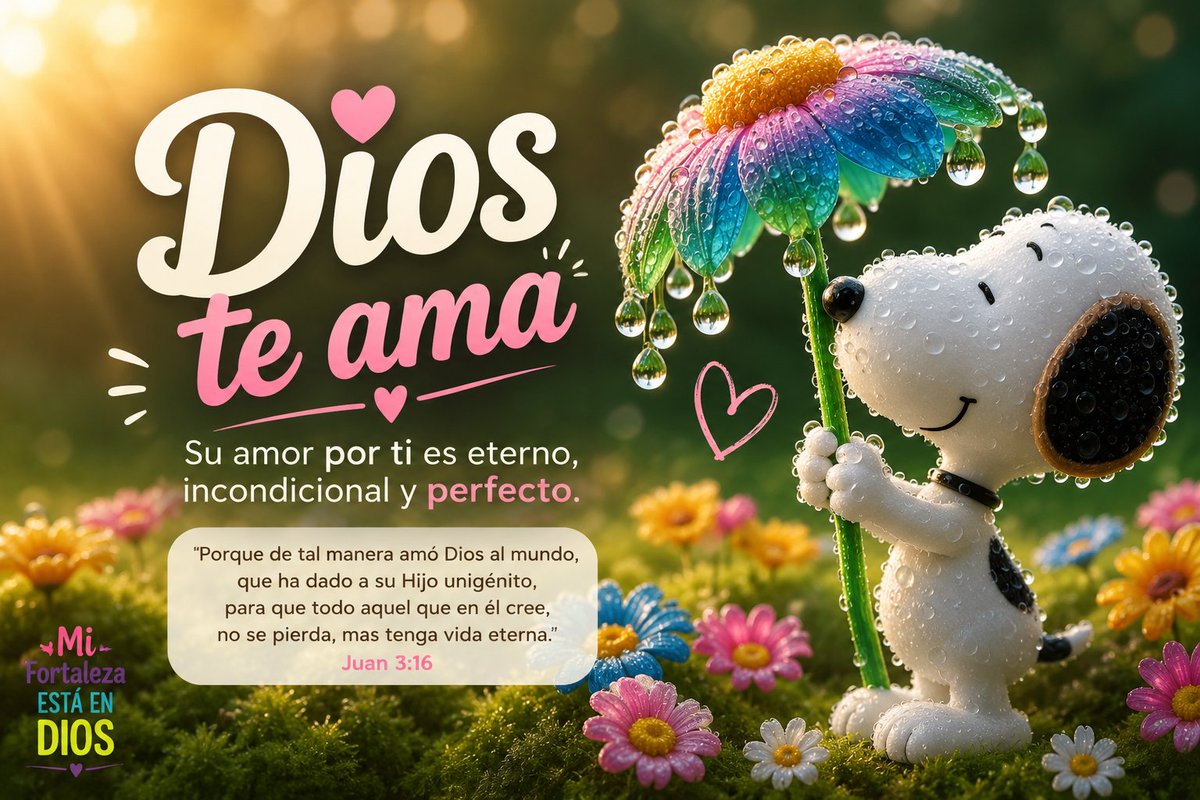 Proffesion1983's tweet photo. Dios te ama más de lo que imaginas. 🌸✨
Aun en los días difíciles, Su amor sigue cubriéndote, cuidándote y dándote fuerzas para continuar. 💖🙏

No estás solo.
Dios conoce tu corazón, escucha tus oraciones y tiene un propósito hermoso para tu vida. ☀️

“Porque de tal manera amó Dios al mundo…” — Juan 3:16 📖

#DiosTeAma #Fe #Esperanza #Jesús #Motivación #Cristiano #AmorDeDios