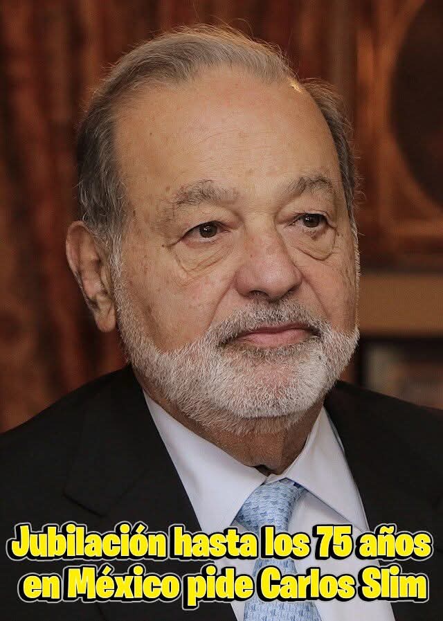 arcangel_7_7's tweet photo. ¿Trabajar hasta los 75 años?
Como el nuca a trabajado en toda su perra vida. El empresario Carlos Slim volvió a poner sobre la mesa un tema que ya está dando mucho de qué hablar: la necesidad de reformar el sistema de pensiones en #México #CDMX #Chiapas #Tabasco #Puebla #Sonora https://t.co/ClYcQJyaRN