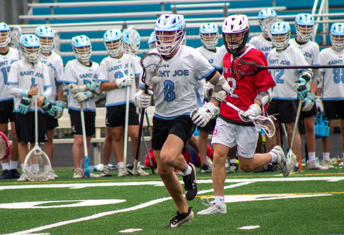 SJLax's tweet photo. Saint Joe breaks open a 3–3 game with eight unanswered goals to earn an 11–3 playoff win over Park Tudor. The Huskies are headed to the Final Four. #HuskyLax #FinalFour https://t.co/2ey8ajmtrM