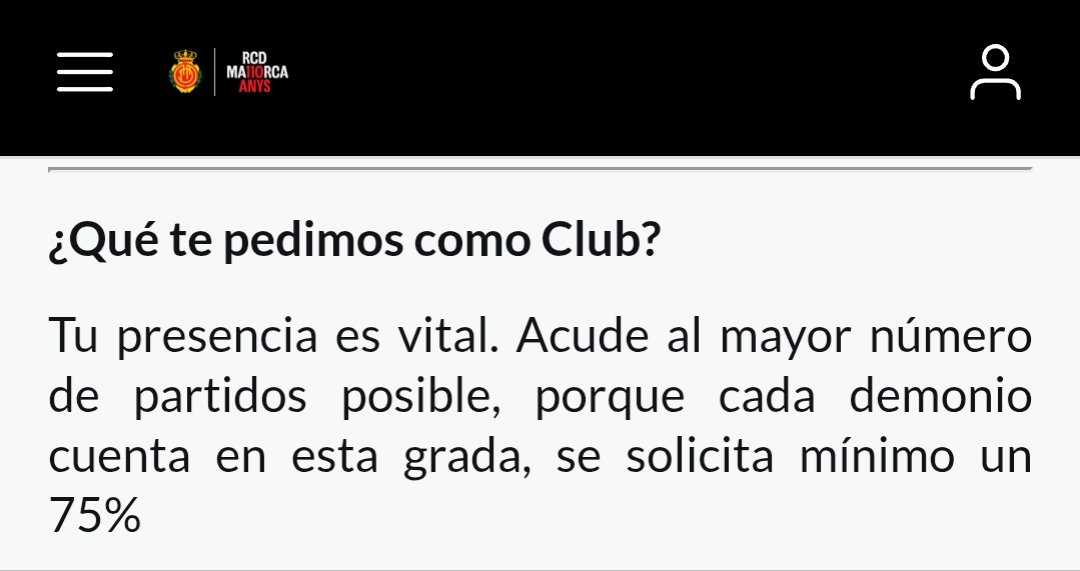 RcdmPerSempre's tweet photo. @RCD_Mallorca ¿Y qué os pedimos nosotros como club?

Manda huevos... Ni se os ocurra exigir NADA en el futuro. https://t.co/iX7vEY7uOO