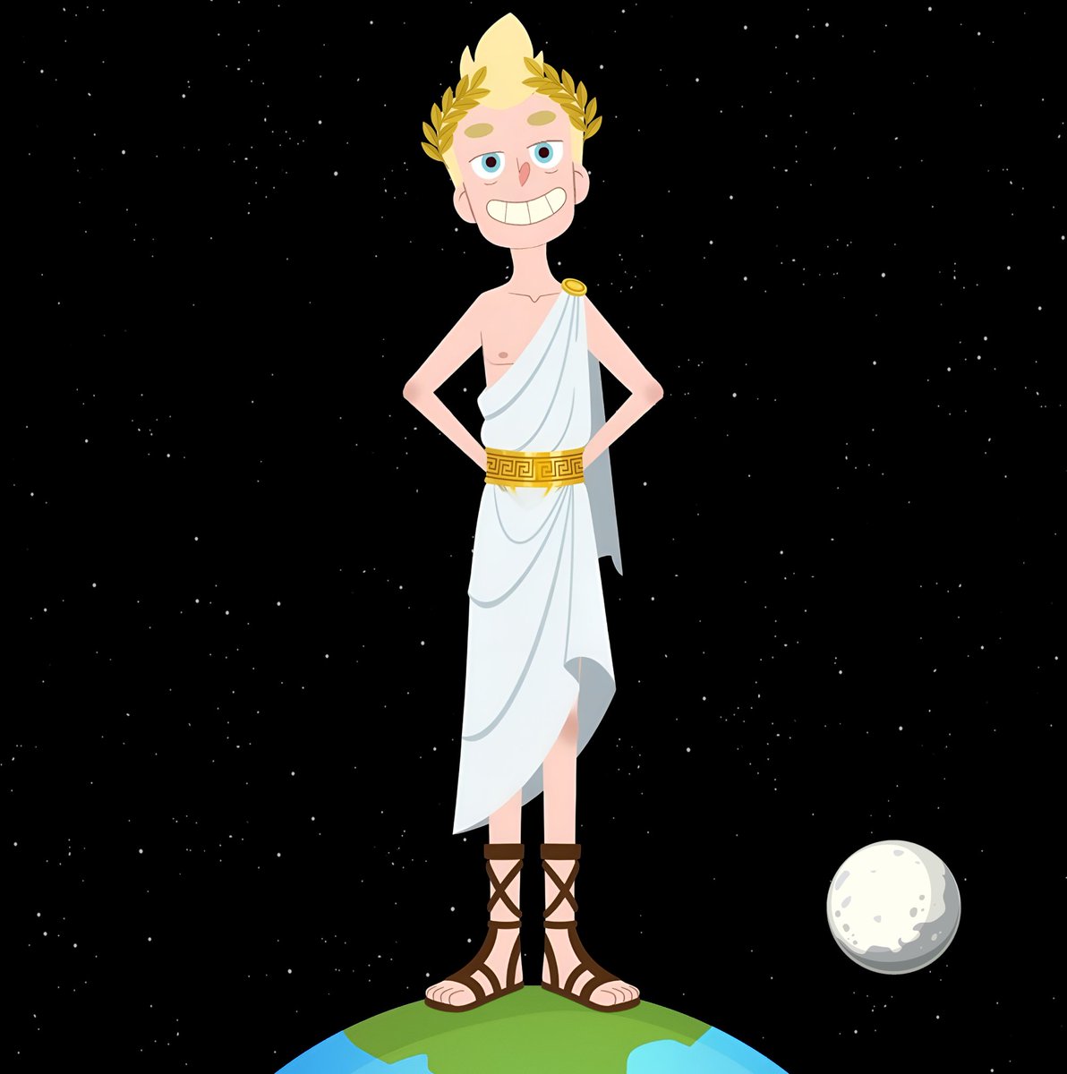 GiganticAlien's tweet photo. David and Daniel with divine attire. https://t.co/CsuO4OPvUt