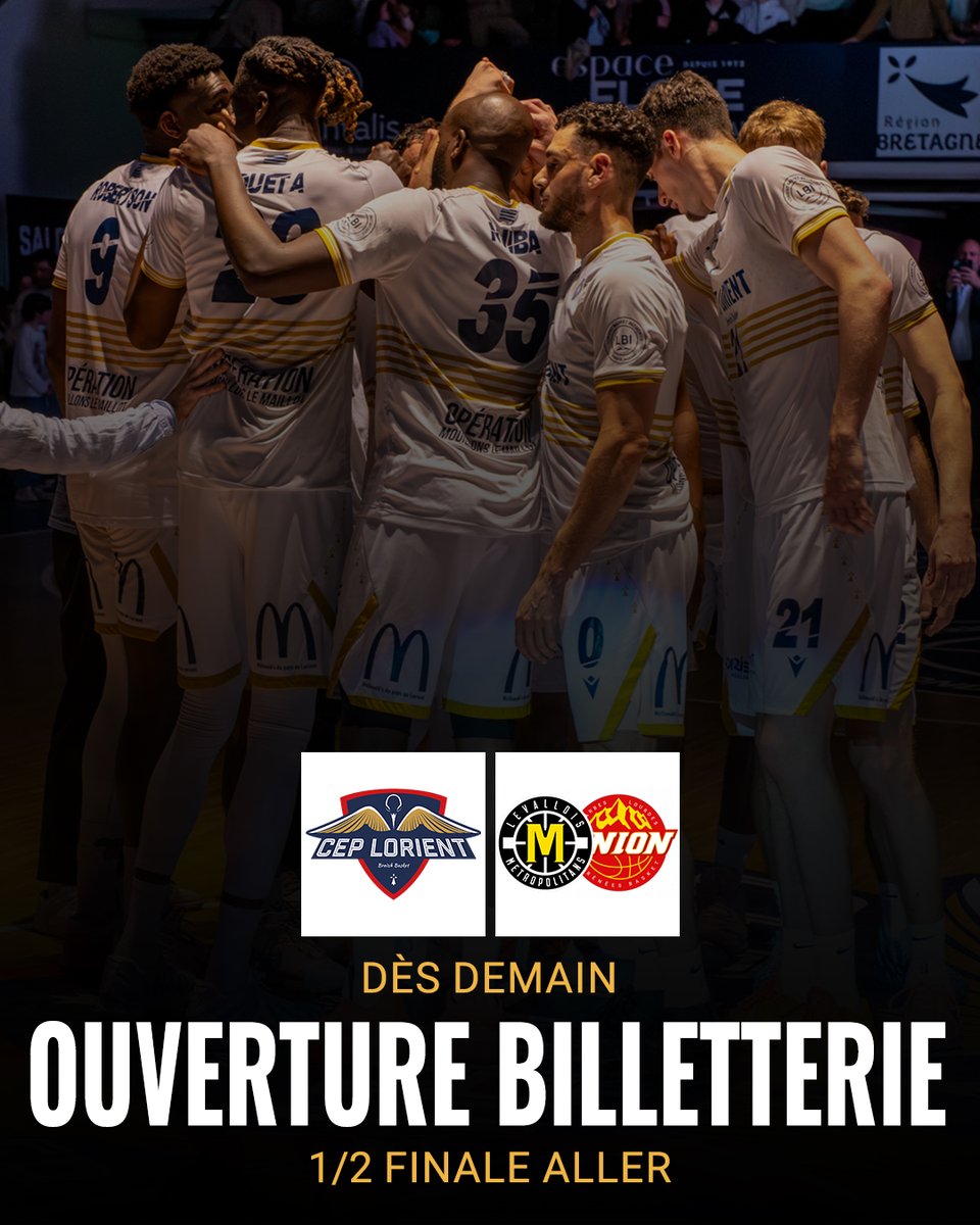 CepBasket's tweet photo. [BILLETTERIE]

Nous vons informons que la billetterie de la demi-finale aller face à Levallois ou Tarbes ouvrira lundi.

#PartageonsCEP🔵⚪ https://t.co/irN9ZtBZHW