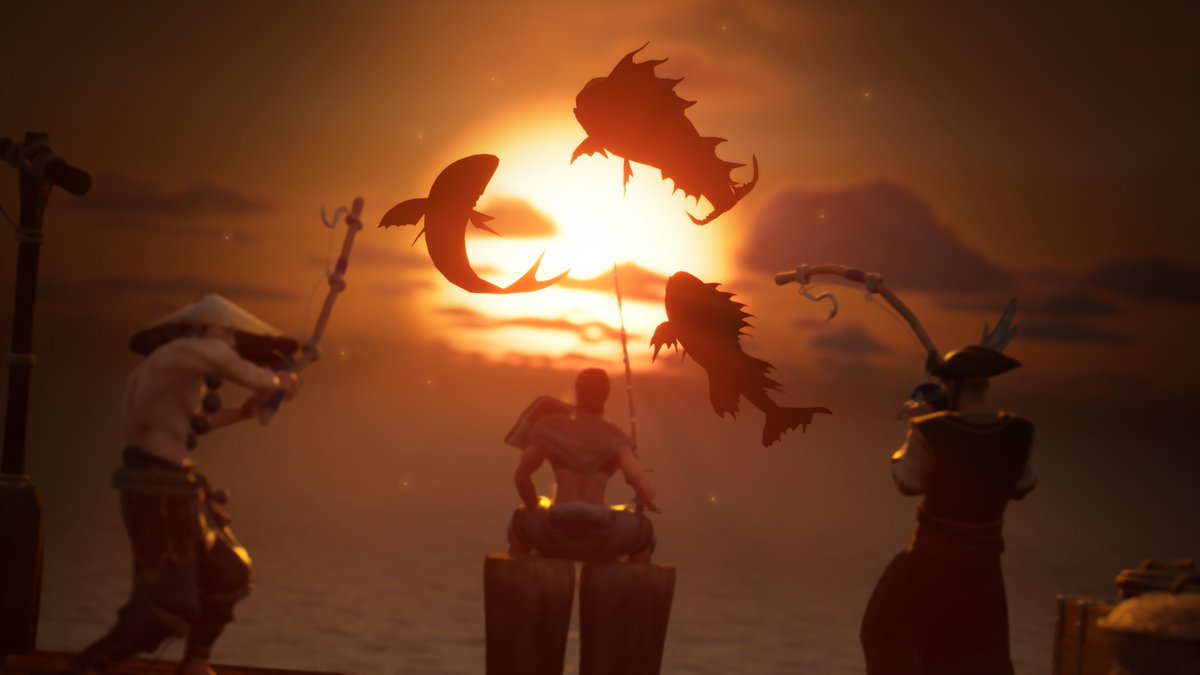 TriarchyGame's tweet photo. Tired of Crunchy Seaweed and Tropical Nuts? Maybe some Fish Broth or a Fugu Surprise would hook you? Try out Fishing in the next Triarchy Playtest, coming at the end of May.

#Triarchy #PCGaming #Gaming #SteamPlaytest https://t.co/fjJ6RhWvVV