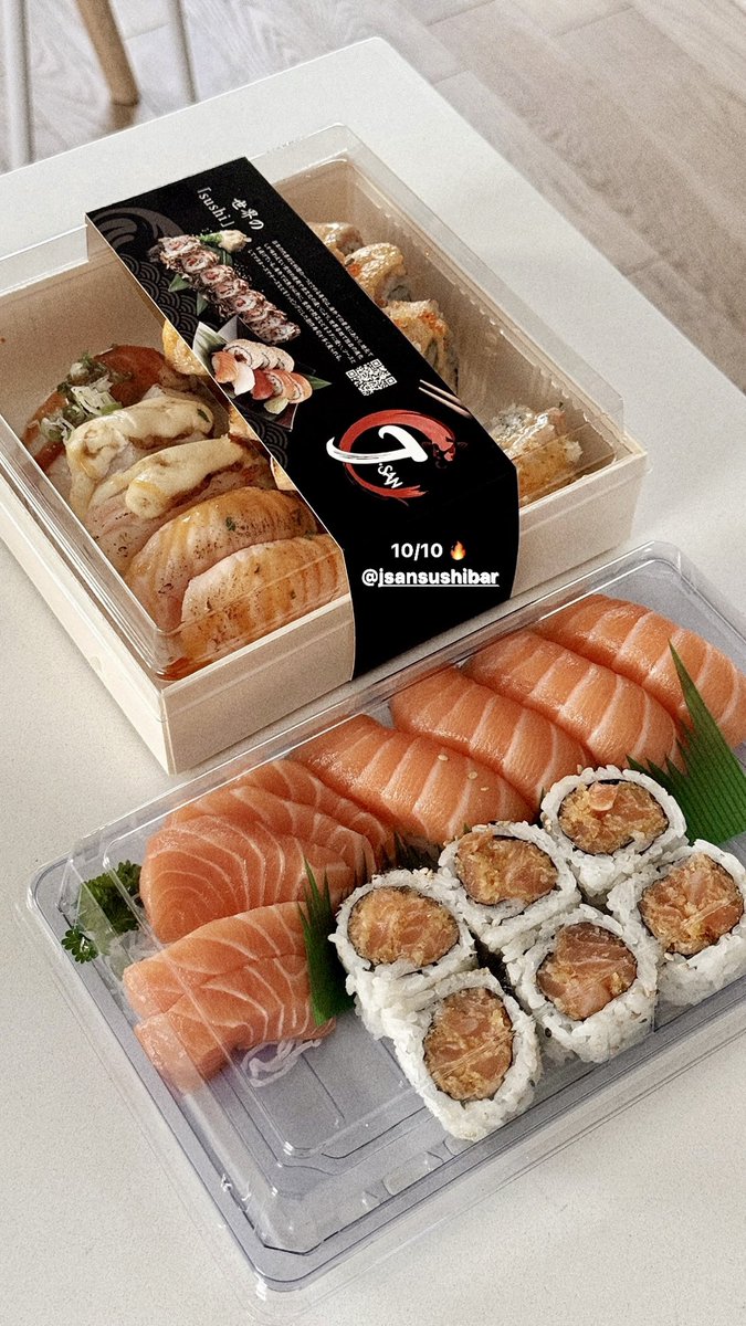 jsansushibar's tweet photo. A perfect little sushi feast at home 🏡 J San Sushi Bar 🍣

🛒 Order Now https://t.co/fSdpofcXlJ

🍣 186 Jarvis St, Toronto
🕚 11AM – 9PM | Last call 8:30PM

📸🔄 @sincerelykn |  #𝑟𝑒𝑝𝑜𝑠𝑡 𝑡ℎ𝑎𝑛𝑘 𝑦𝑜𝑢 ❤️ #sushitoronto #downtowntoronto #toronto #torontolife #torontosushi https://t.co/Awq7t1UzUi