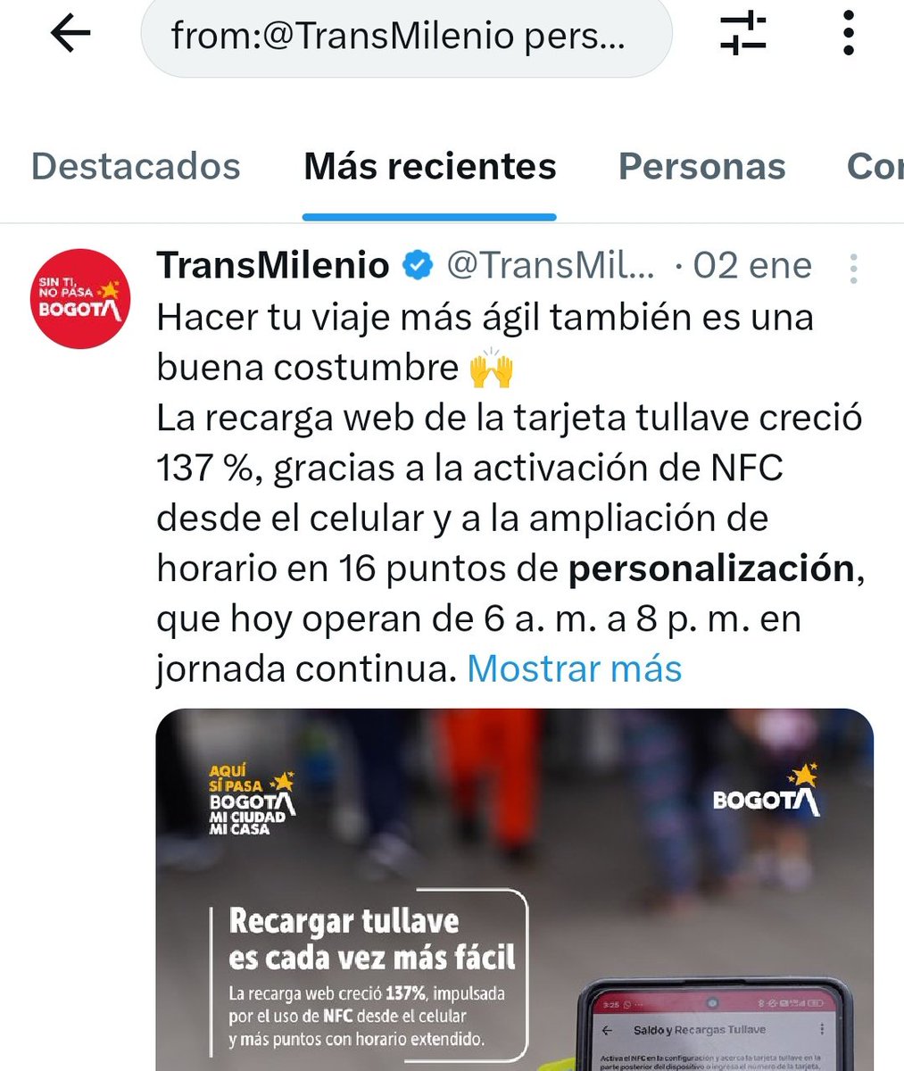 BaqValencia's tweet photo. @TransMilenio La última información sobre personalización de tarjetas es del 2 de enero entonces también están mintiendo en decir que están trabajando para informar https://t.co/Ds9ZkmP5Q0