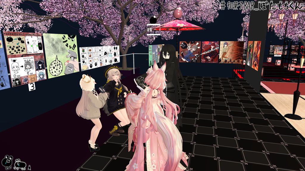 和菓子Bar_ぼたもちくん ベストショット📸(*´ω｀*) #VRChat #VRC_OKIKOTO