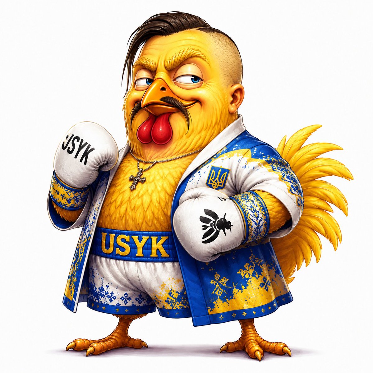 MiracleShaker's tweet photo. #Box #Usyk #Meme #Solana #TACO Legend of leather boxing! Congratulations! 🐔🥤🥊11 https://t.co/XfN0VpfbZv