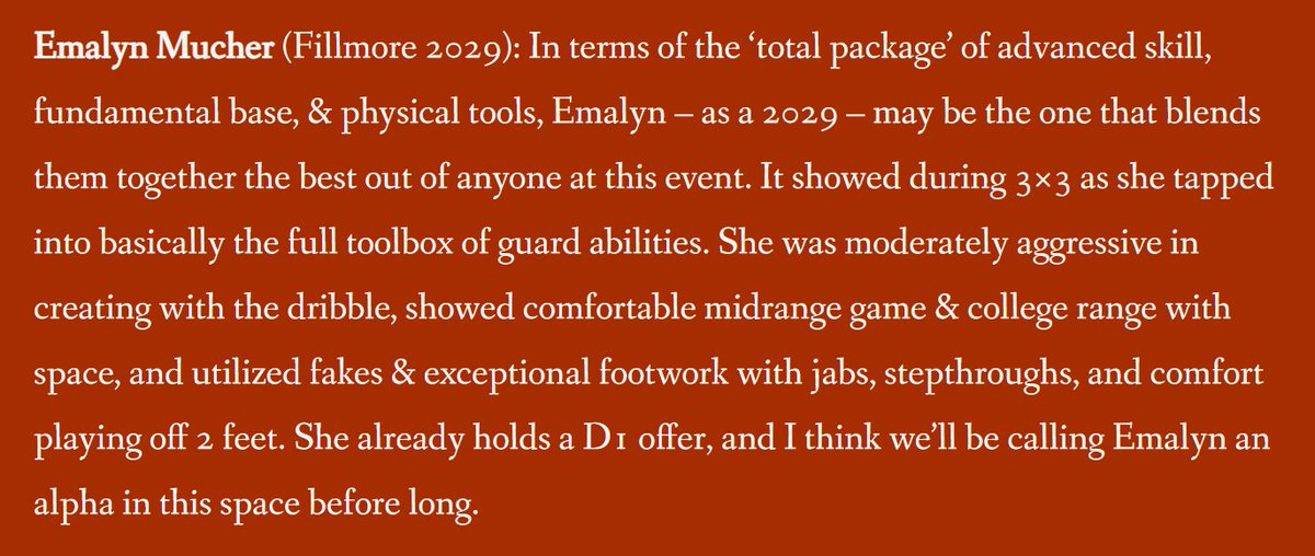 EmiMucher's tweet photo. Always enjoy the format at @NYSTakeover events. Thanks for the evaluation and your work to support girls basketball in our area. https://t.co/AWQwfoClvU