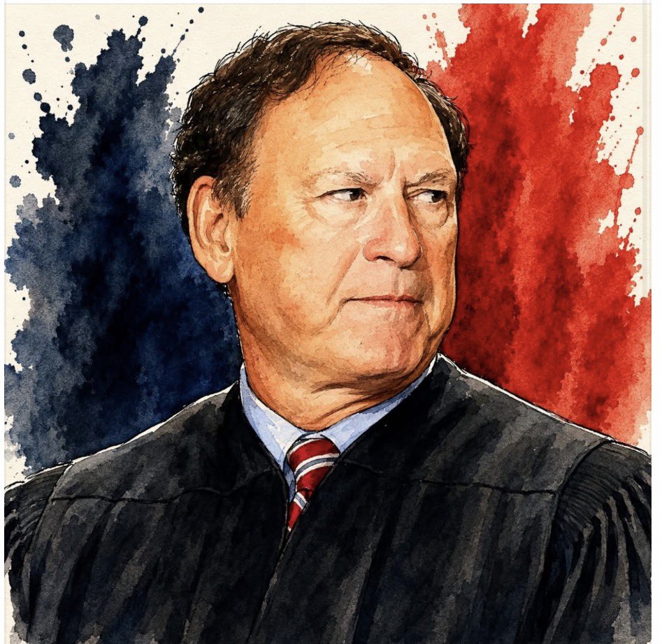 HCraigBlue's tweet photo. Samuel Alito has refused to step aside at least three times in cases tied to the people who gave him things of substantial value, or to the operative who arranged the giving.

HE IS FILTH AND SHOULD BE IMPEACHED https://t.co/yCGUXBLsXv