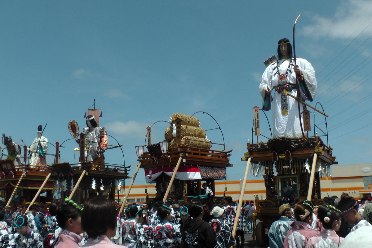 fwnt1553's tweet photo. 潮来市制25周年の式典会場では、動画ではなく写真だけ。
#潮来祇園祭禮 https://t.co/X1G95UEaSA