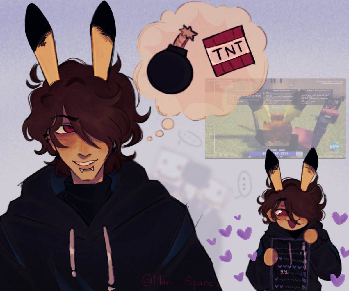 Mari__space's tweet photo. #QSMP2FANART #QSMP2
#LUZUFANART #LUZU 

Que no se note que estoy lo extrañando y que si explote el servidor si o si 🧍 https://t.co/lr9mEmERXd
