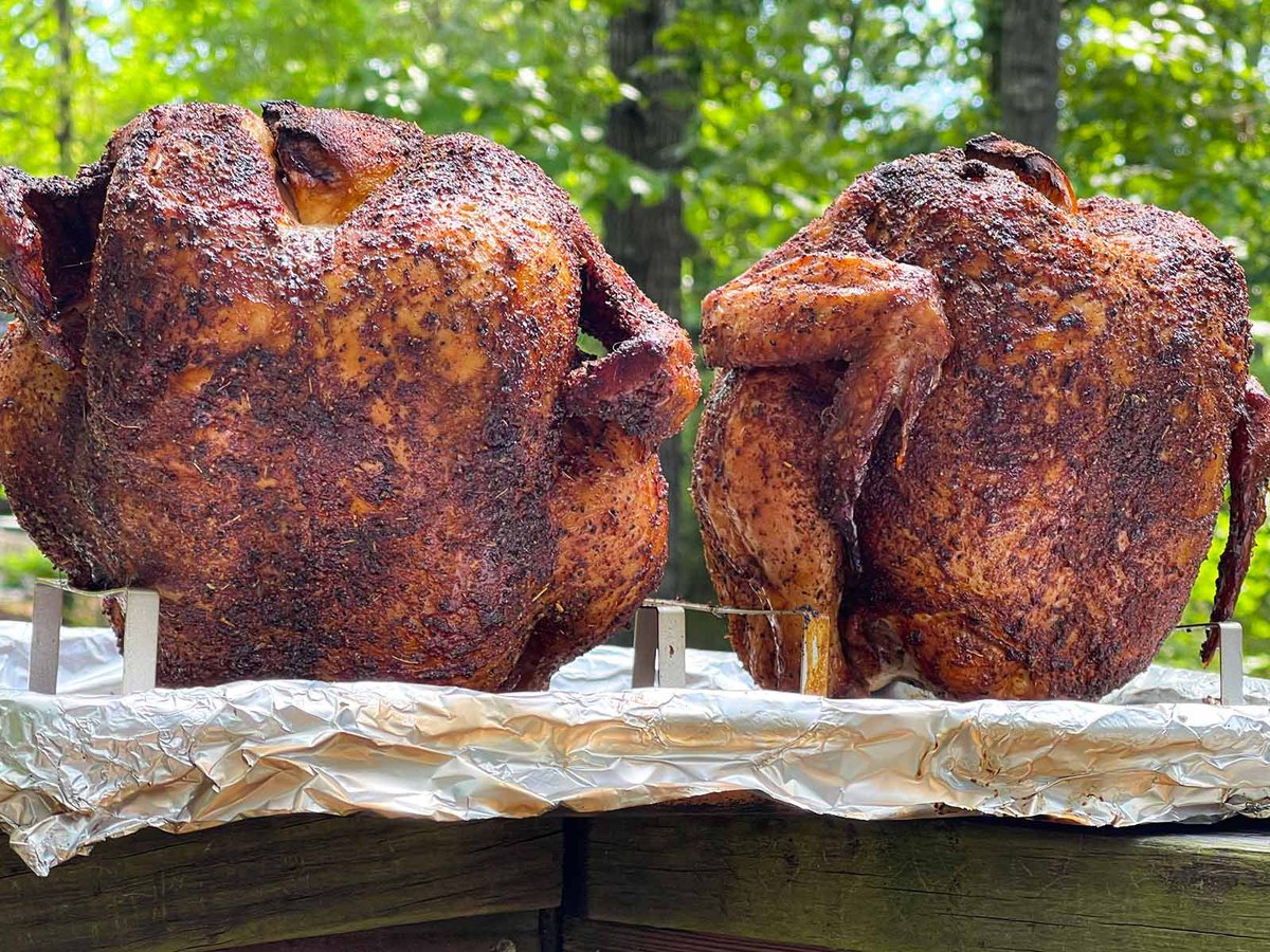 go_dstr's tweet photo. Memorial Day weekend is a pretty good excuse to fire up the smoker and make a couple beer can chickens.

Crispy skin, juicy meat, smoky flavor… and honestly it looks cool as hell sitting on the grill.

https://t.co/rL9kaGKbYl

#MemorialDay #BBQ https://t.co/BW9W8MOfhi