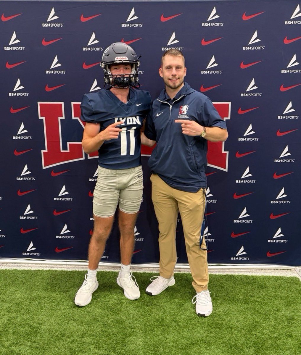 cadehebert123's tweet photo. Thank you @LyonHBC @coach_atownsend @_Lyon_Football for having me out for a jr. day visit. Had lots of fun and learned a lot about the school. Hope to be out in Batesville Arkansas again! https://t.co/W3pSTgtALk