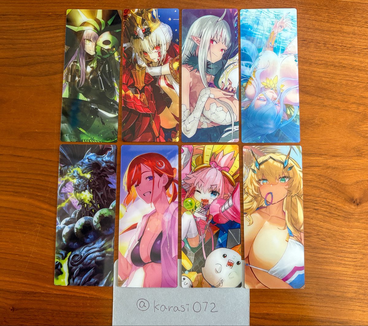 karasi072's tweet photo. 【交換】FGO 最終再臨展 編成画面風カード

求▶ ︎画像1枚目 各1
譲▶ ︎画像2.3枚目

郵送もしくは都内お手渡しにてよろしくお願いいたします。お気軽にお声がけ下さいませ。 https://t.co/xMGLD9WrkM