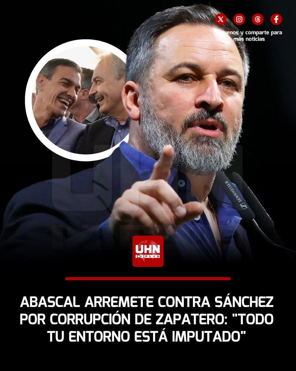 🇪🇸‼️ | El líder de la Derecha española Santiago Abascal lanzó un dardo ...