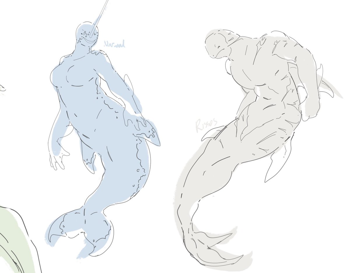 moxii_v's tweet photo. Practice merfolks https://t.co/gGXoB4TRSj