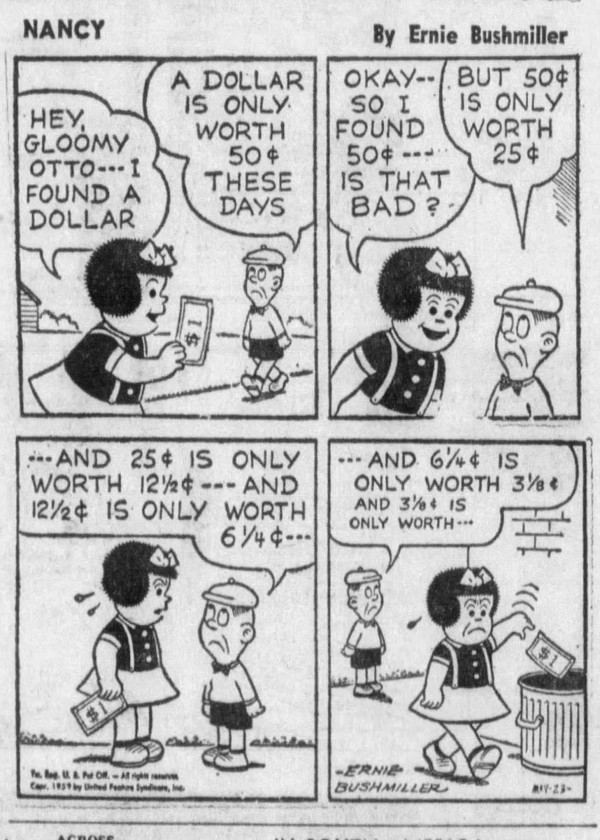 Nancy Comics by Ernie Bushmiller tweet media