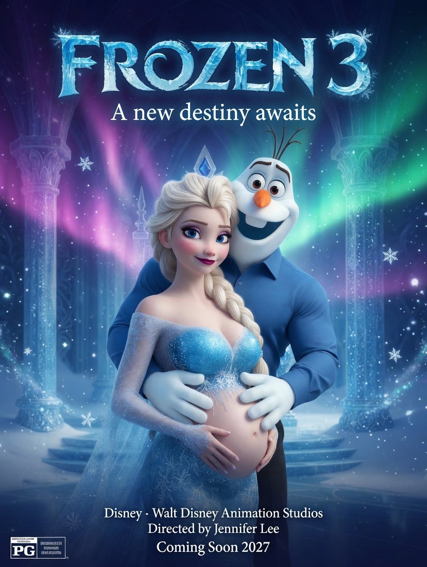 fntasyland's tweet photo. Frozen 3 (Coming Soon) https://t.co/a0FXmCPQ7Z