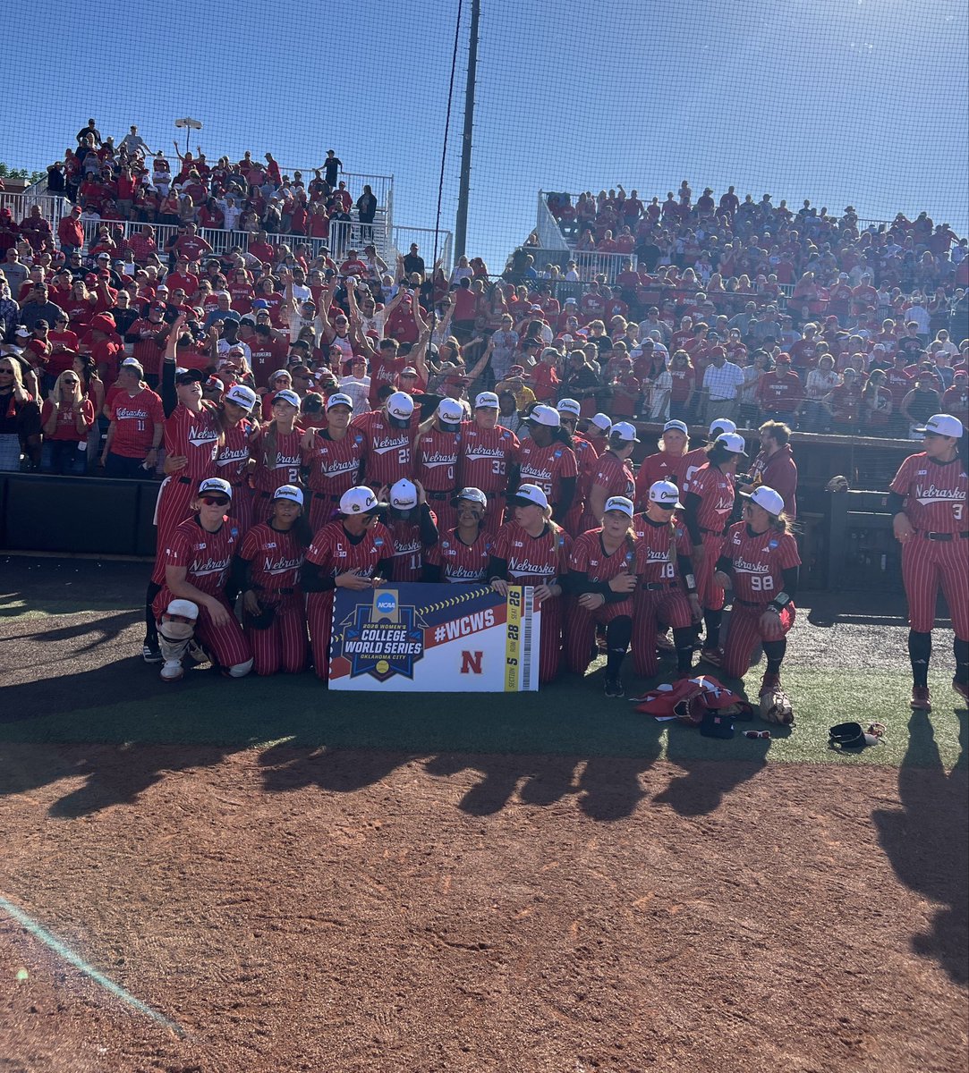 JakeHoman_'s tweet photo. Ticket booked ✅

#Huskers are heading to the WCWS. 

First appearance since 2013

@Channel8ABC https://t.co/IN5wBVwMK0