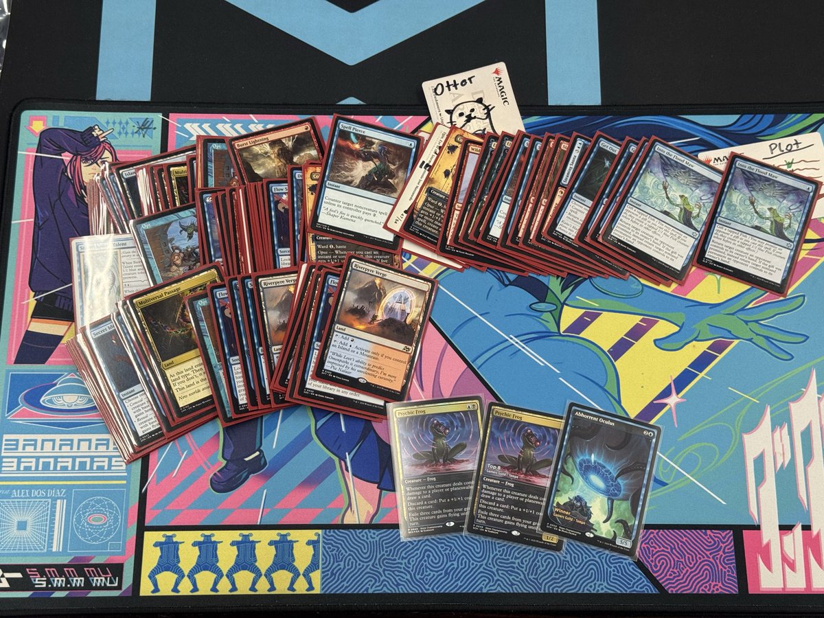 _Reavh's tweet photo. Scrubbed out of today’s RCQ with 🦏🦏 cause it sounded fun but I played bad! Nice contrast to picking up my second eyeball with Stank Nation Prowess last night cc @ConnerHursh 

Izzet cards go brrrrrr https://t.co/Ca7FkE0H45